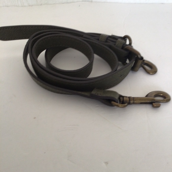 ARMY GREEN FAUX LEATHER CROSSBODY REPLACEMENT STRAP - Picture 6 of 7